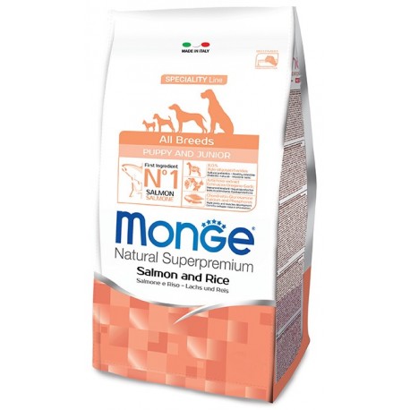 Monge All Breeds Puppy & Junior Salmone e Riso 2,5 kg