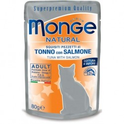 MONGE CAT TONNO SALMONE 80GR BUSTINA